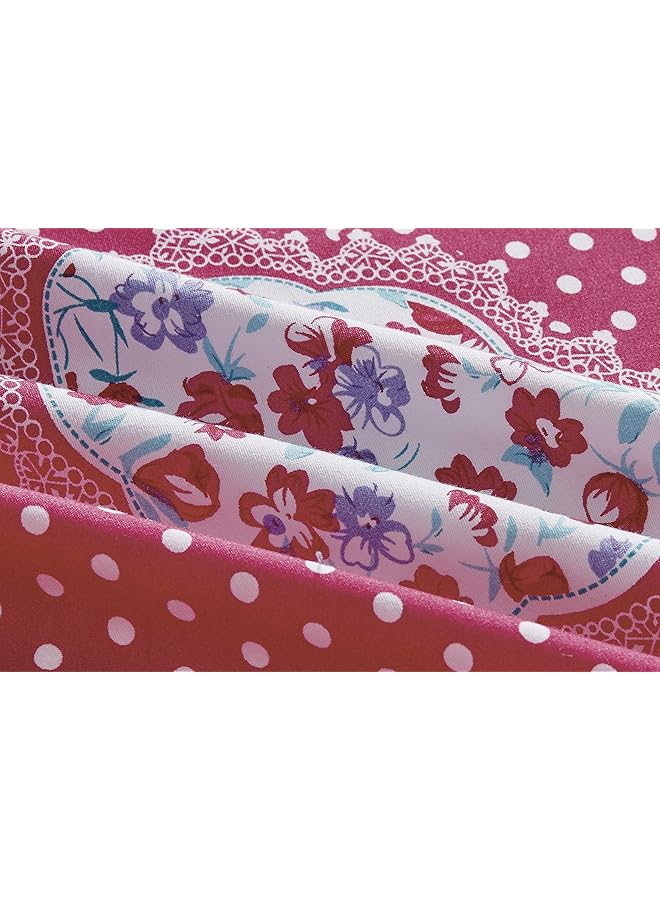 إيروريكس طقم لحاف مضغوط للأطفال مكون من 3 قطع، طقم فراش لطيف قابل للعكس للبنات والأولاد، ناعم وجيد التهوية، مقاس فردي 150 × 200 سم، مطبوع بشكل عصري ونمط مربع مزدوج الجوانب، متعدد الألوان - Image 3