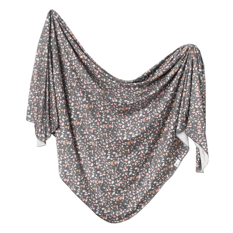 Copper Pearl Large Premium Knit Baby Swaddle Receiving Blanket Gemini