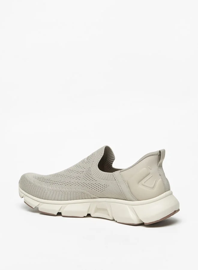 داش Men Textured Slip-On Sports Shoes