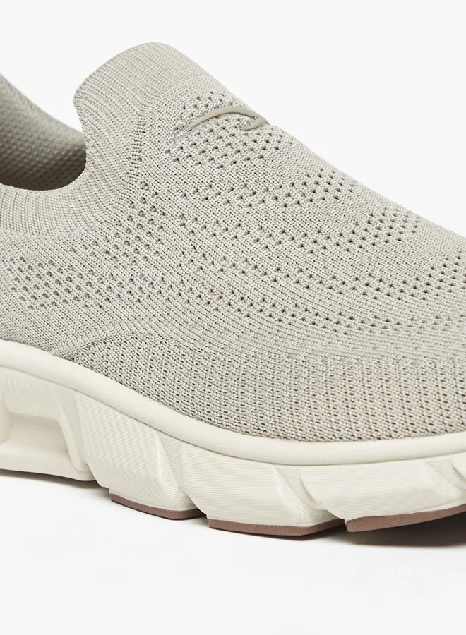 داش Men Textured Slip-On Sports Shoes
