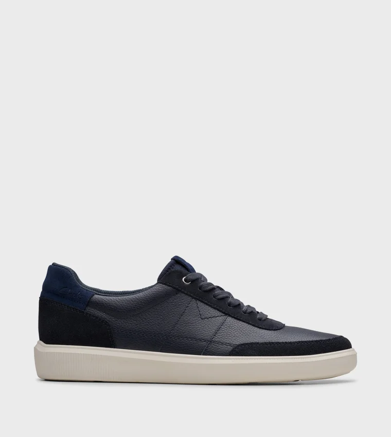 clarks Brodin Lo Navy Leather