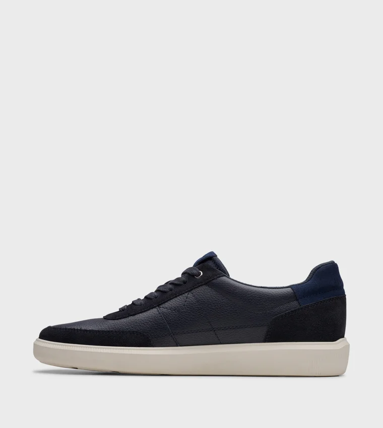 clarks Brodin Lo Navy Leather