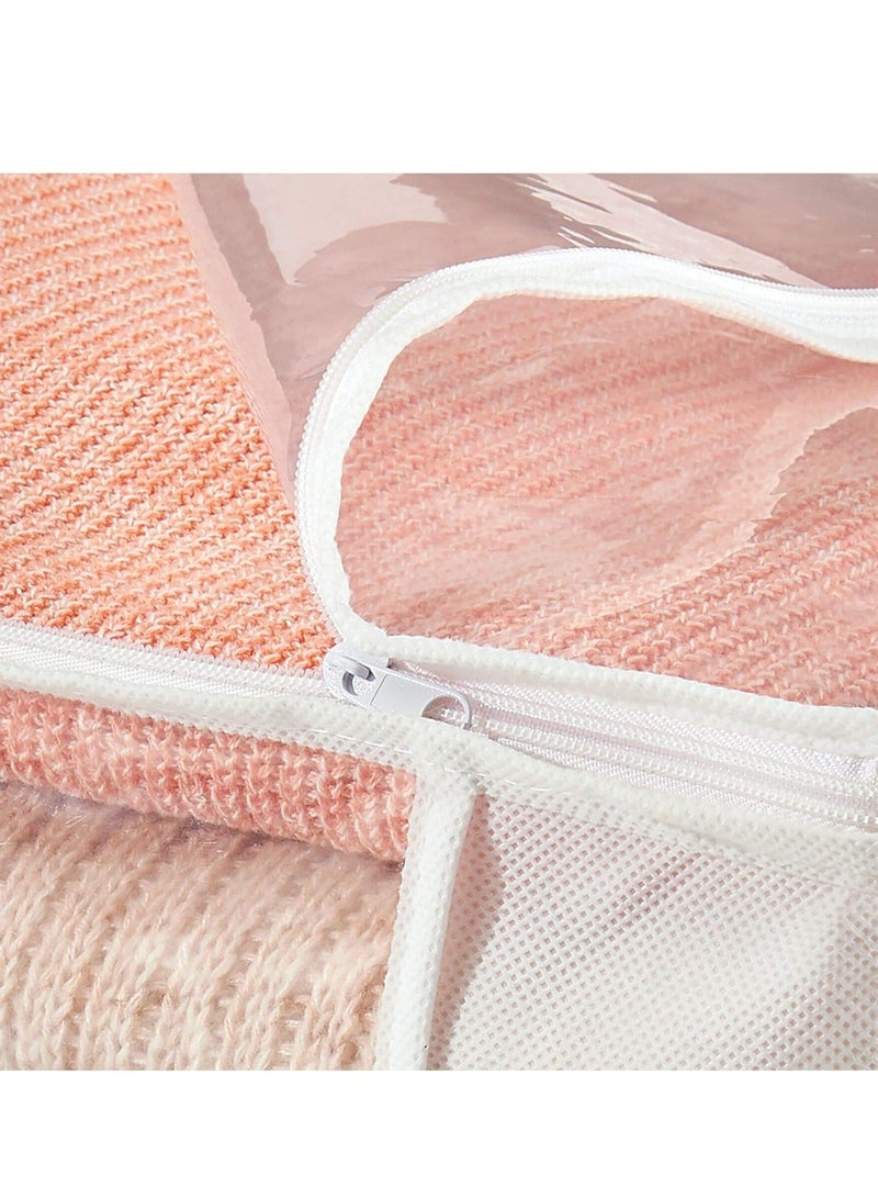 DUNISO 2 Pack Fabric Storage Zipper Bag, 16" X 12" X 8" - Image 5