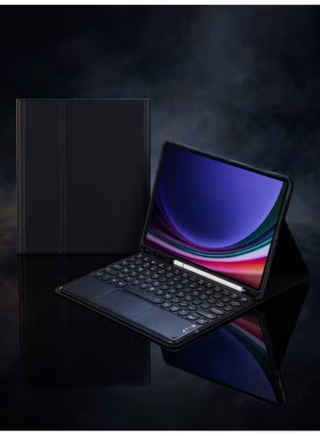 ELTRAZONE Arabic and English Keyboard Case for Galaxy Tab S9 Ultra 2023 14.6 inch Detachable Touchpad Keyboard Case with Pen Holder - Image 3