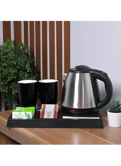 Generic Luxury Kettle Set with 2 Cups and A Base 1500W  - Image 2