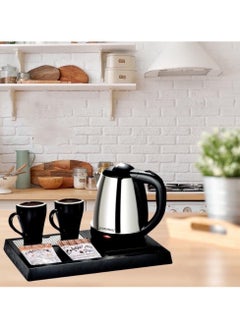 Generic Luxury Kettle Set with 2 Cups and A Base 1500W  - Image 5