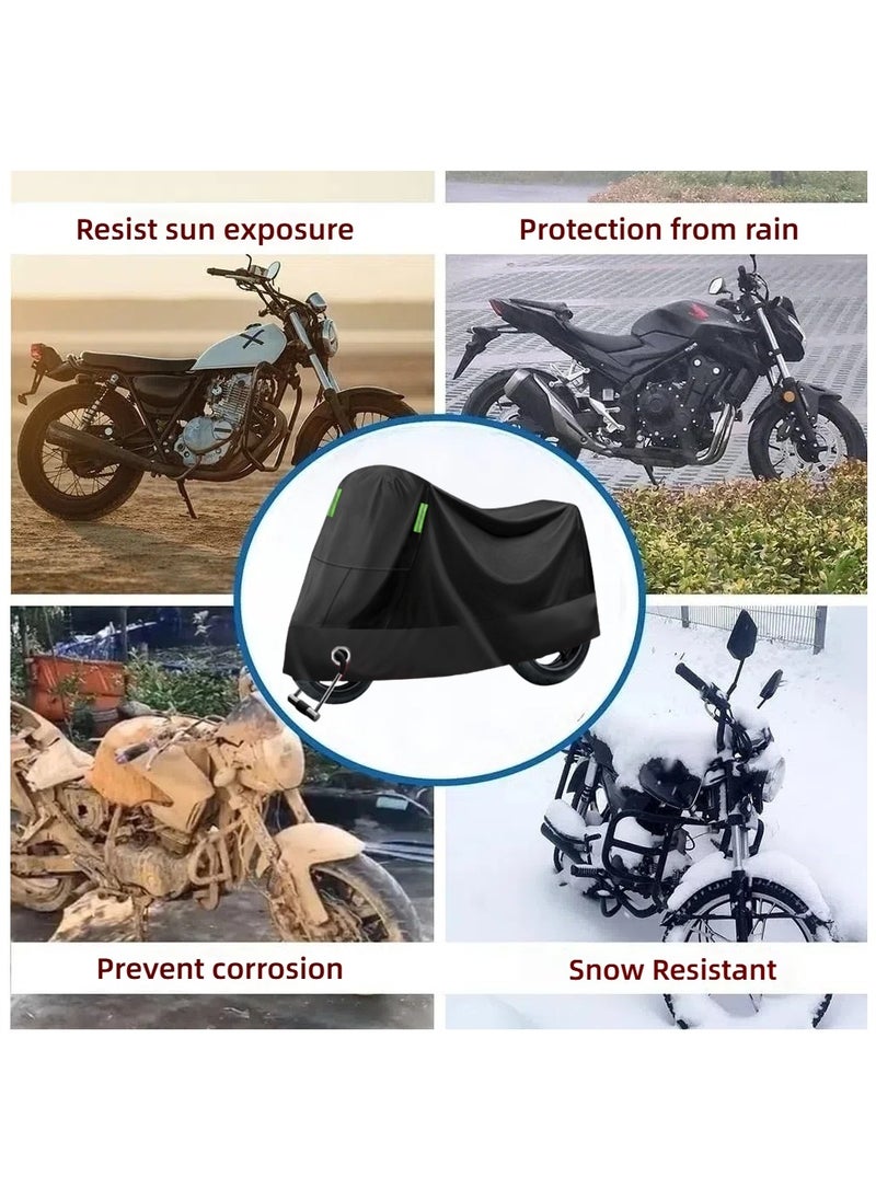 Generic Motorcycle Cover Waterproof, Sunscreen, Dustproof, Electric Bike Full Protection Cover(Black)  - Image 2