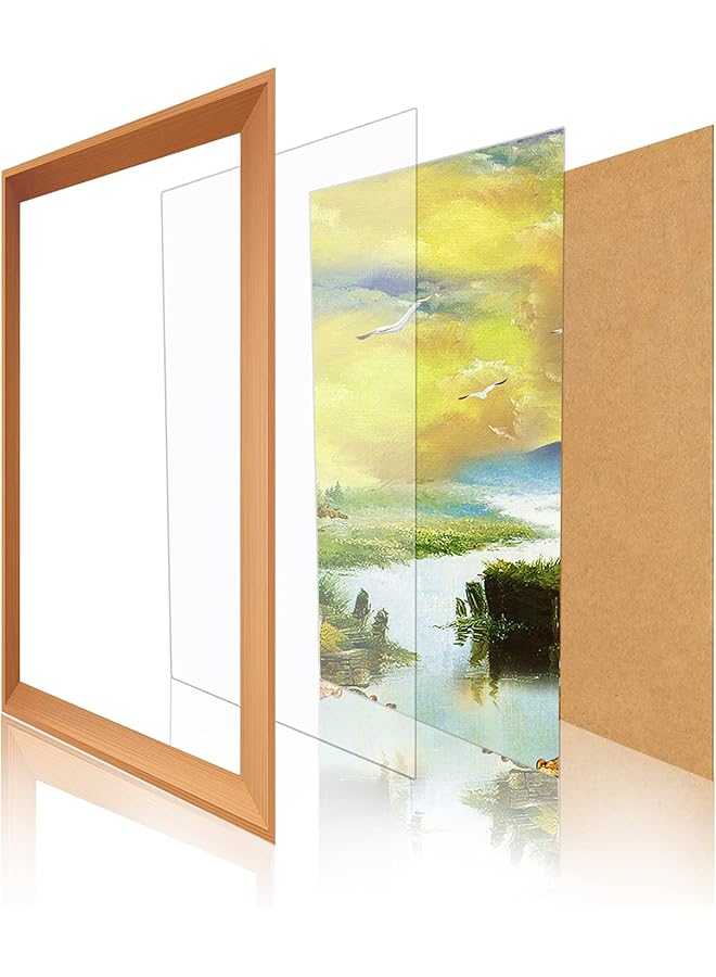 erorex 20Sheet Clear Acrylic Sheet Panel 5X7 Inch Rectangle Transparent Acrylic Board 0.5Mm Thick Pmma Silce Moisture Proof Plastic Board For Picture Frame Diy Art Craft - Image 5