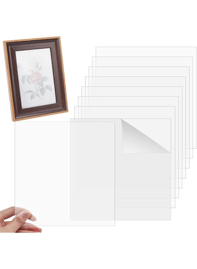 erorex 20Sheet Clear Acrylic Sheet Panel 5X7 Inch Rectangle Transparent Acrylic Board 0.5Mm Thick Pmma Silce Moisture Proof Plastic Board For Picture Frame Diy Art Craft - Image 1