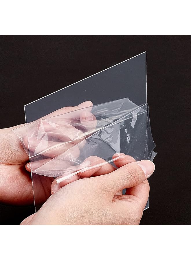 erorex 20Sheet Clear Acrylic Sheet Panel 5X7 Inch Rectangle Transparent Acrylic Board 0.5Mm Thick Pmma Silce Moisture Proof Plastic Board For Picture Frame Diy Art Craft - Image 4