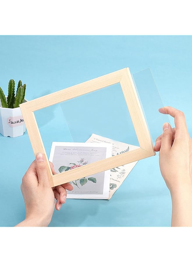 erorex 20Sheet Clear Acrylic Sheet Panel 5X7 Inch Rectangle Transparent Acrylic Board 0.5Mm Thick Pmma Silce Moisture Proof Plastic Board For Picture Frame Diy Art Craft - Image 3