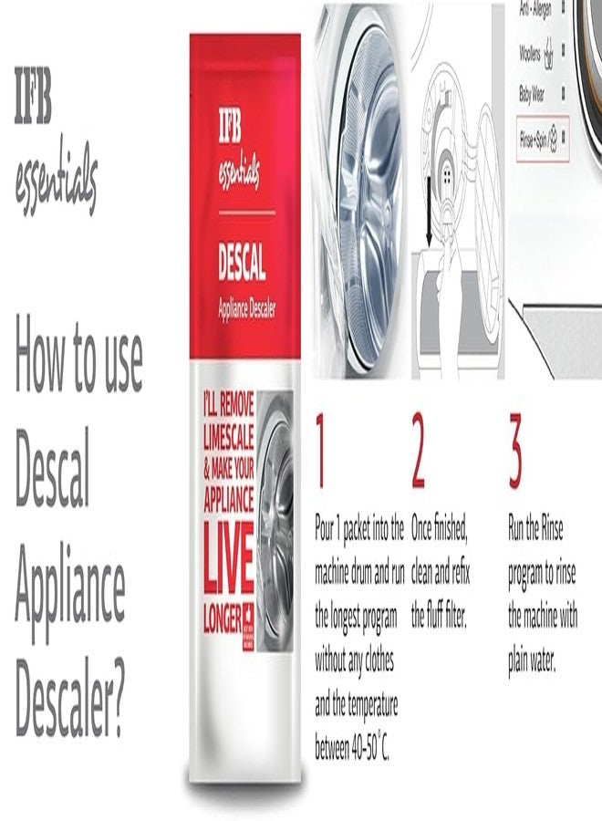 IFB Essential Descal Appliance Descaler 100gm (pack Of 4) - Image 4