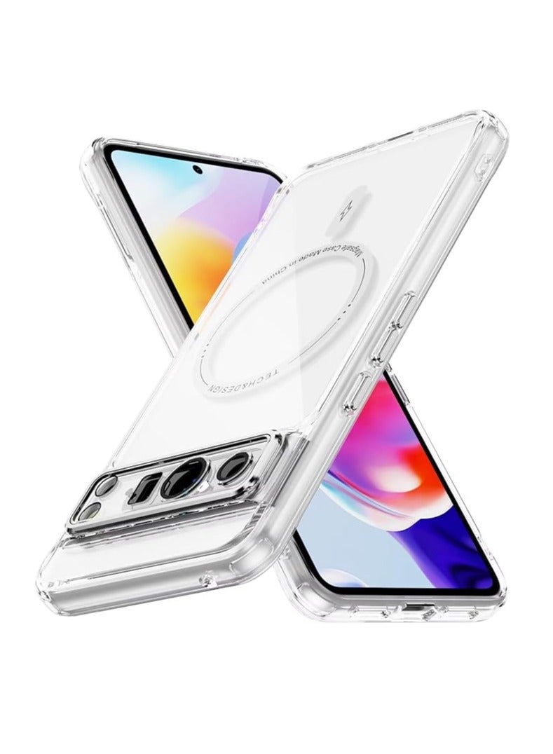 general Magnetic Google Pixel 8 Pro Phone Case, MagSafe Compatible Shockproof Clear Case [Wireless Charging] Ultra Thin and Light Silicone Case - Image 1