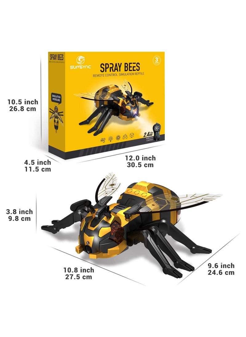 SYOSI - Remote Control Bee Kids Toys - Realistic Bee Robot, SYOSI Robot Toys for Kids with Music, LED Light, Toys for 3 + Year Old Boys/Girls, Gifts for Birthday - Image 1