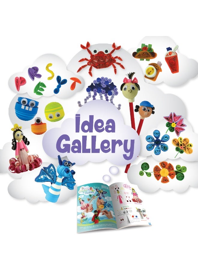 Imagimake Spyrosity World of Paper Quilling DIY Art & Craft Set with 550 strips, Creative Paper Craft for Kids & Adults - Image 4