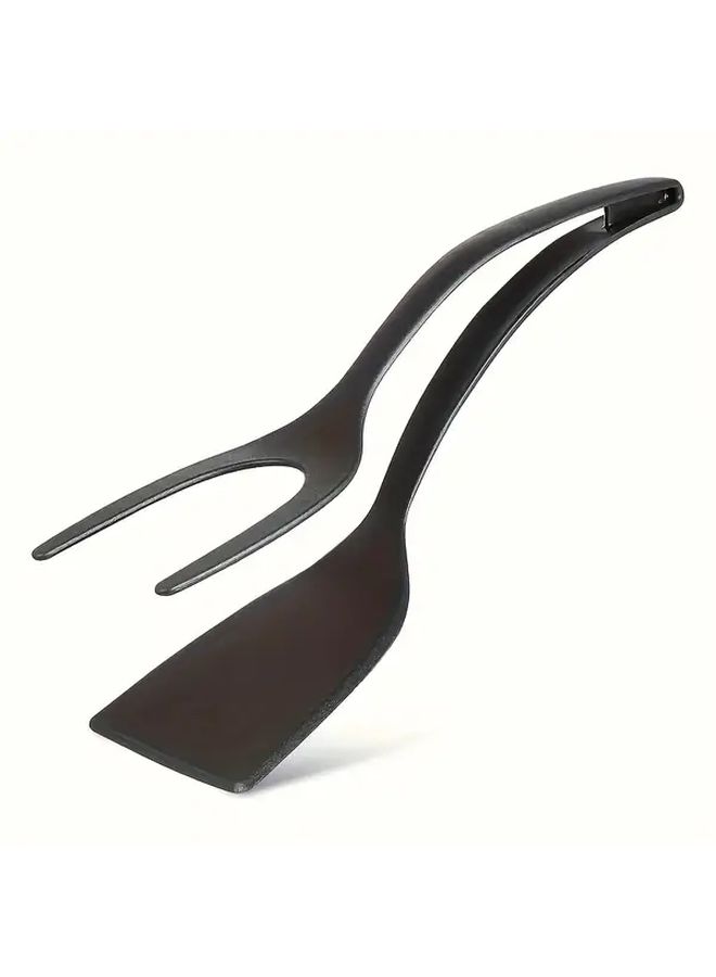Black 2 In 1 Non Stick Kitchen Shovel Clip For Fish Eggs And Flipping - Image 4