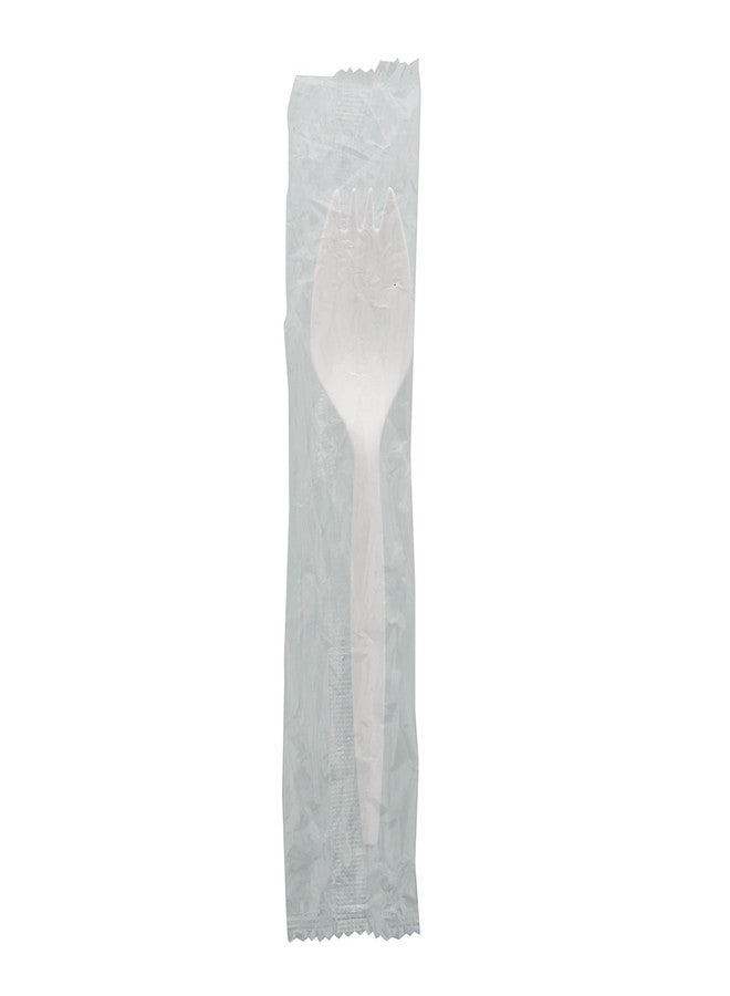 AmerCareRoyal Individually Wrapped Sporks Disposable - Bulk Plastic Sporks for Events, Parties, and Catering - Convenient and Hygienic Disposable Sporks for Easy Cleanup, Case of 1000 - Image 3