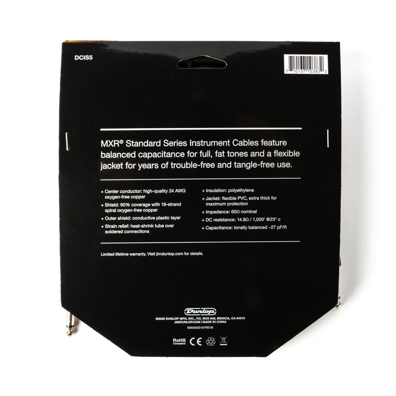 MXR Standard Instrument Cable 5 ft|1.5 m (DCIS05) - Image 2
