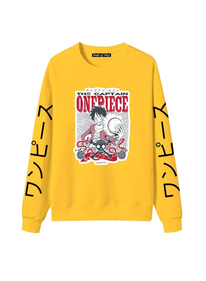 KUYING New One Piece Printed Casual Round Neck Hoodie  - Image 1