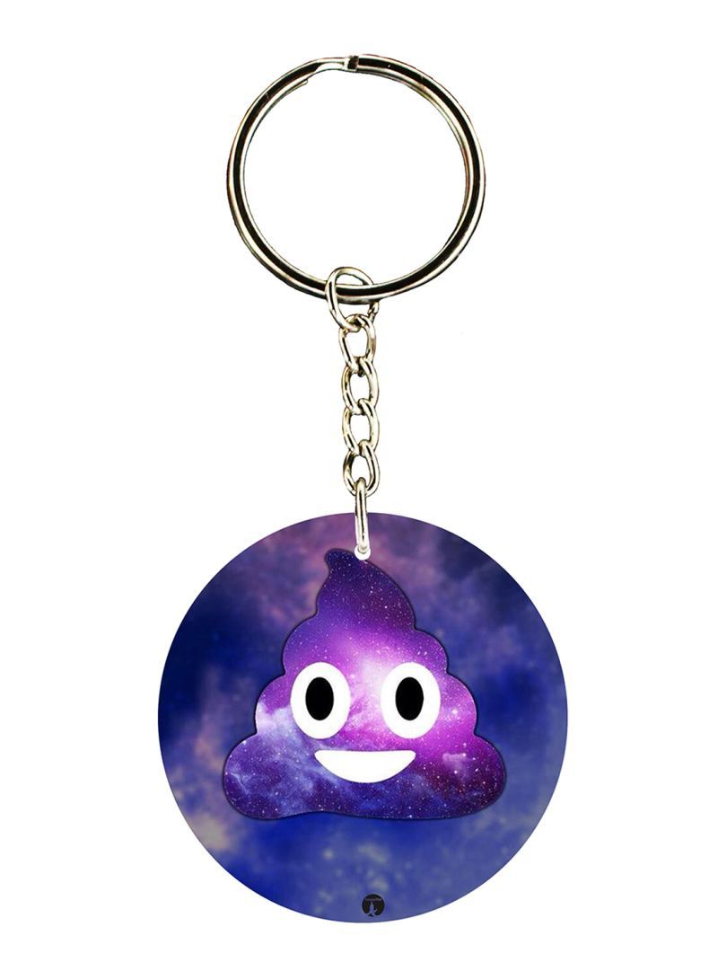RKN The Poop Emoji Printed Keychain