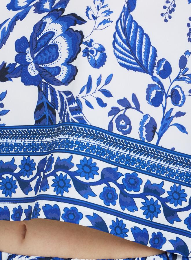 تايك تو طقم بلوزة وبنطلون بطبعة زهور شاملة - Image 4