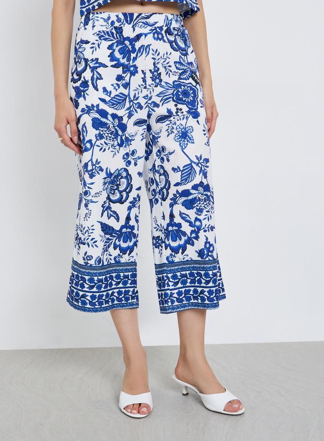 تايك تو طقم بلوزة وبنطلون بطبعة زهور شاملة - Image 5