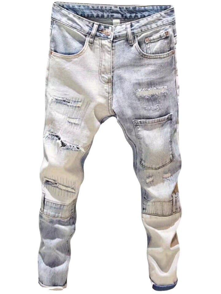 Unisex Casual Daily Denim Jeans - Image 2