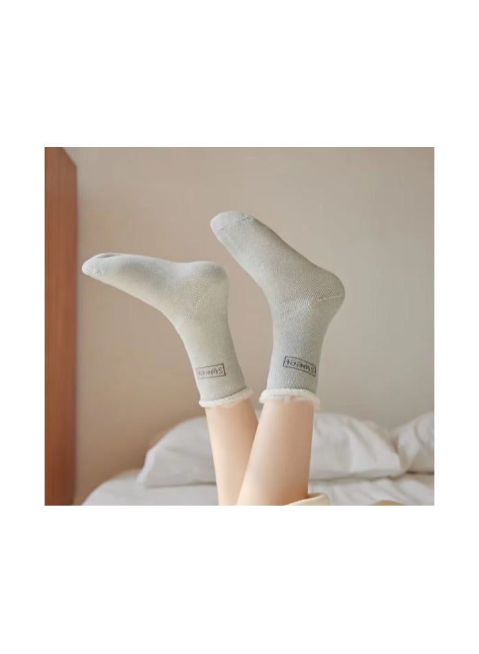 سويت جوارب نسائية سميكه دافئة وناعمة - Image 2