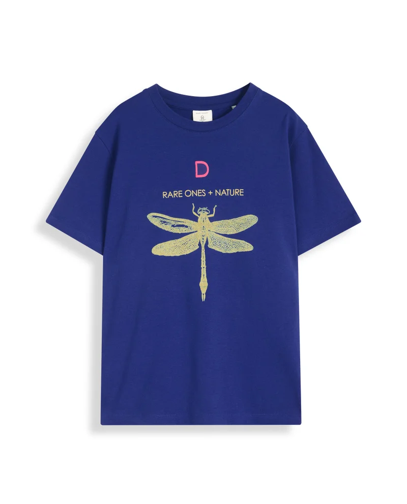 Rare Ones Rare Ones Kids Jos Blue Cotton Short Sleeve Regular Fit HD Placement Print T-Shirt