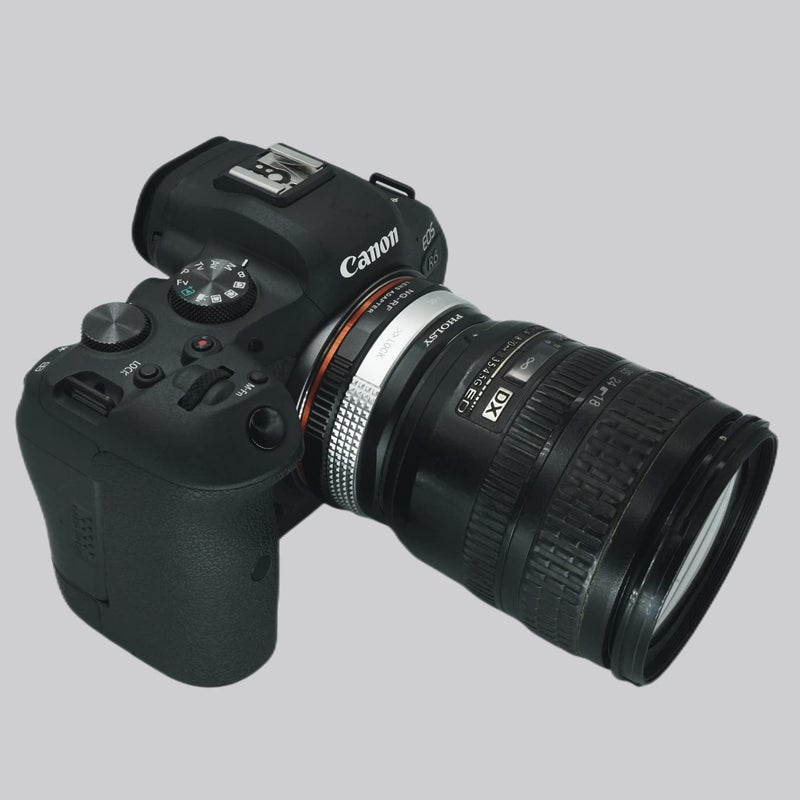 PHOLSY Lens Mount Adapter for Nikkor G/F/AI/AIS/D/AF-S Lens Compatible with Nikon F (G-Type) Lens to Canon EOS R Mount Camera Body, Lens Adapter with Aperture Control Ring - Image 2