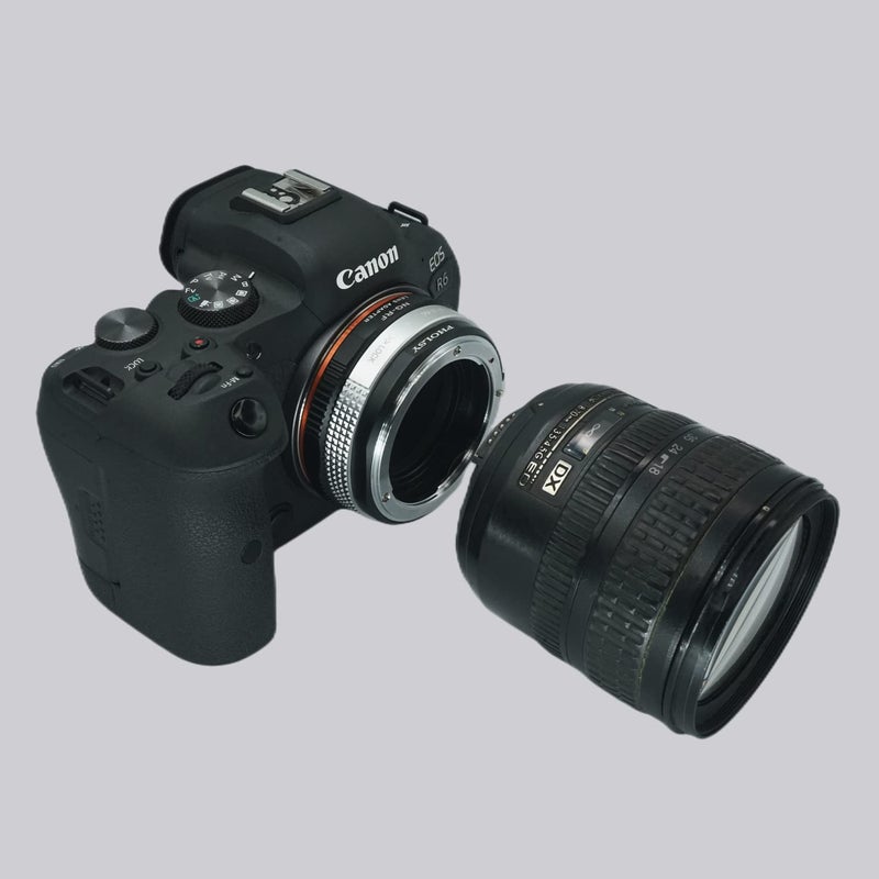 PHOLSY Lens Mount Adapter for Nikkor G/F/AI/AIS/D/AF-S Lens Compatible with Nikon F (G-Type) Lens to Canon EOS R Mount Camera Body, Lens Adapter with Aperture Control Ring - Image 4