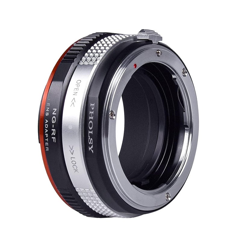PHOLSY Lens Mount Adapter for Nikkor G/F/AI/AIS/D/AF-S Lens Compatible with Nikon F (G-Type) Lens to Canon EOS R Mount Camera Body, Lens Adapter with Aperture Control Ring - Image 5