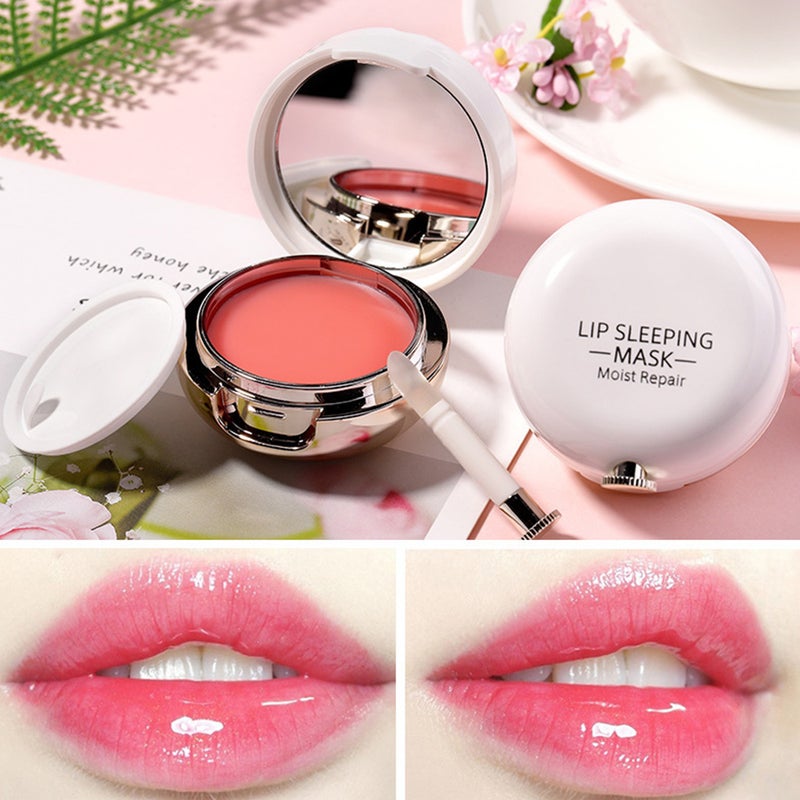 Lip Mask for Dry Lips Treatment Overnight Rose Scented Moisturizing Repairing Lips Mask Lip Balm Mask Night Sleep Lip Gel Mask Effectively Moisturizes & Repairs Dry Lips Care - Image 4