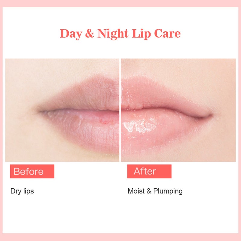 Lip Mask for Dry Lips Treatment Overnight Rose Scented Moisturizing Repairing Lips Mask Lip Balm Mask Night Sleep Lip Gel Mask Effectively Moisturizes & Repairs Dry Lips Care - Image 3