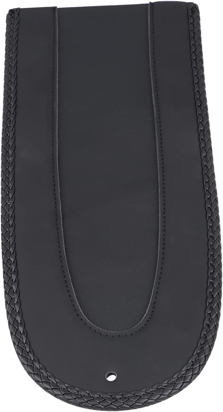 XMMT Rear Fender Bib Black Leather Solo Seat Cover for Harley Fat Boy Softail Heritage Classic Slim Sport Glide - Image 3