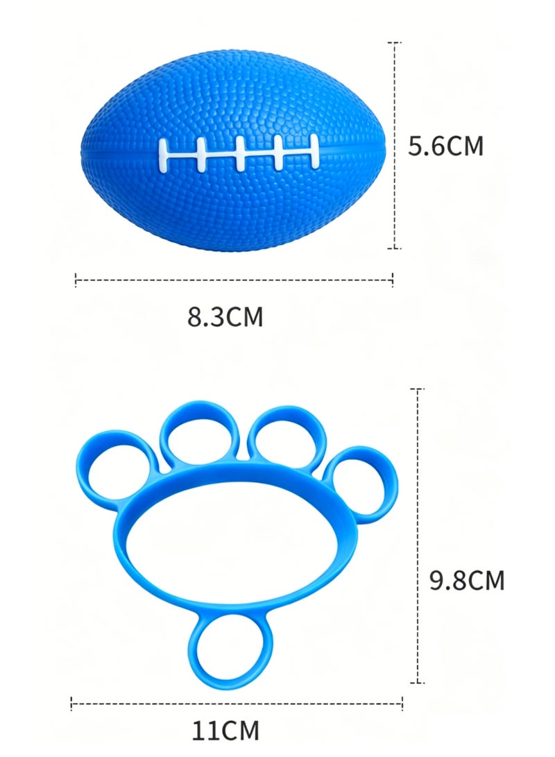LuckSa Hand Grip Strengthener, Finger Exerciser Ball and Hand Exercisers for Strength, Grip Strengthening, Improve Flexibility, Hand Therapy Ball for Hand Cramps and Recovery Blue - Image 5