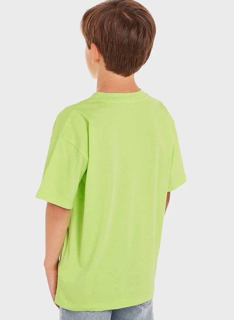 Calvin Klein Jeans Youth 3D Raised Embossed T-Shirt