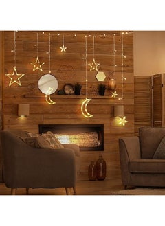 إيروريكس أضواء رمضان LED سلسلة أضواء عيد القمر نجمة فانوس أضواء عيد الجنية سلسلة أضواء تعمل بالبطارية لرمضان غرفة النوم الحديقة المنزل في الهواء الطلق ديكورات رمضان الزفاف عيد الحب  - Image 4