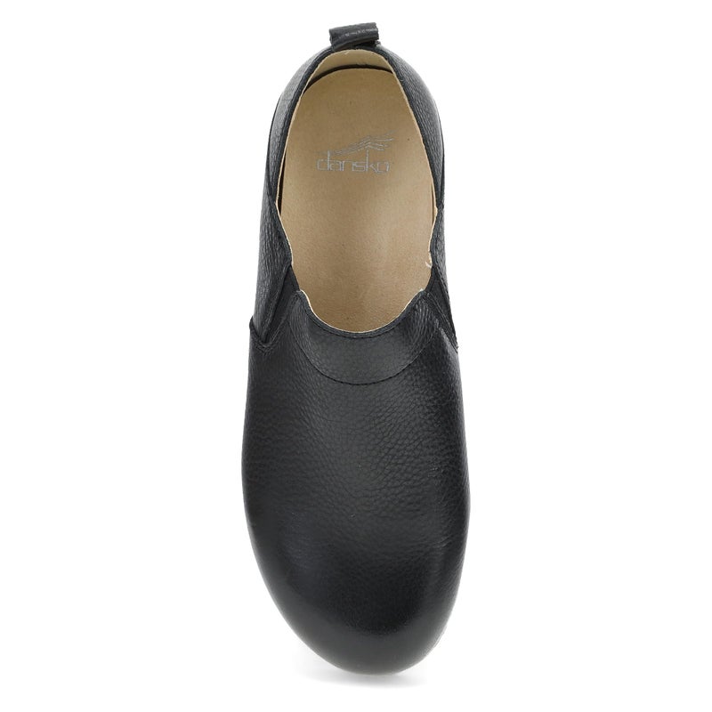Dansko Meara Slip-On Shoe for Women - Dual-Density Cork/EVA Midsole and Lightweight Rubber Outsole Provide Durable and Comfortable Ride on Patented Stapled Construction Black 7.5-8 M US - Image 3