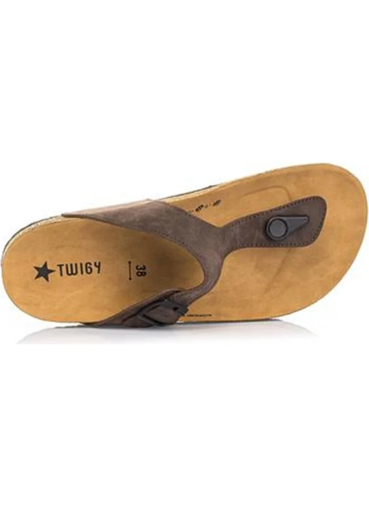 تويجي Women's Brown Mada Slippers PP0408