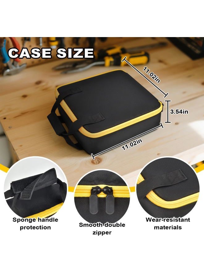 SAIKA Case for DEWALT 20V MAX XR 1/4 Inch Cordless Impact Driver DCF845B DCF870B DCF809B DCF787 DCF860, Screwdriver Tools Storage for Battery, Charger and Bits (Bag Only) - Image 5