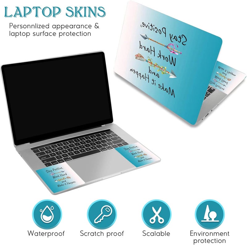 DINKY Laptop Skin Sticker Decal, 16" 16.5” 17” 17.3 inch Laptop Universal Reusable Vinyl Skin Stickers Art Cover Decal Notebook PC Personalized Protector (Inspiration Quote) - Image 3