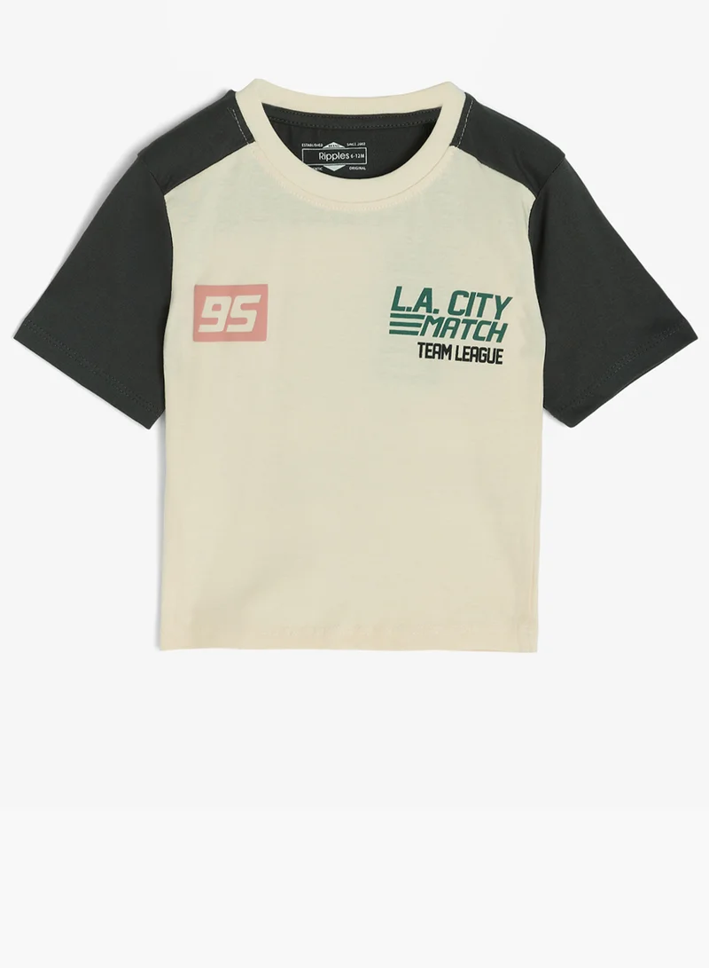 Ripples Boys Drop Shoulder Tee & Shorts Set