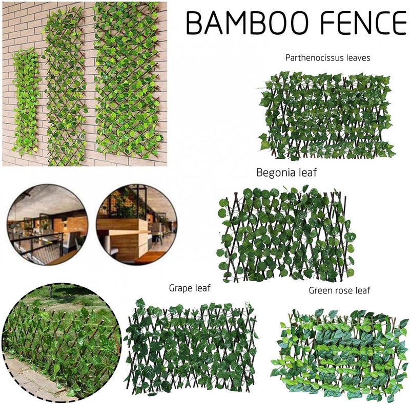 klarako Retractable Expanding Fence Trellis Expanding Garden Fence Wall Trellis Fence Expanding Artificial Hedges Privacy Screening Hedge Decorative Fences For Garden Balcony Outdoor (D) - Image 3