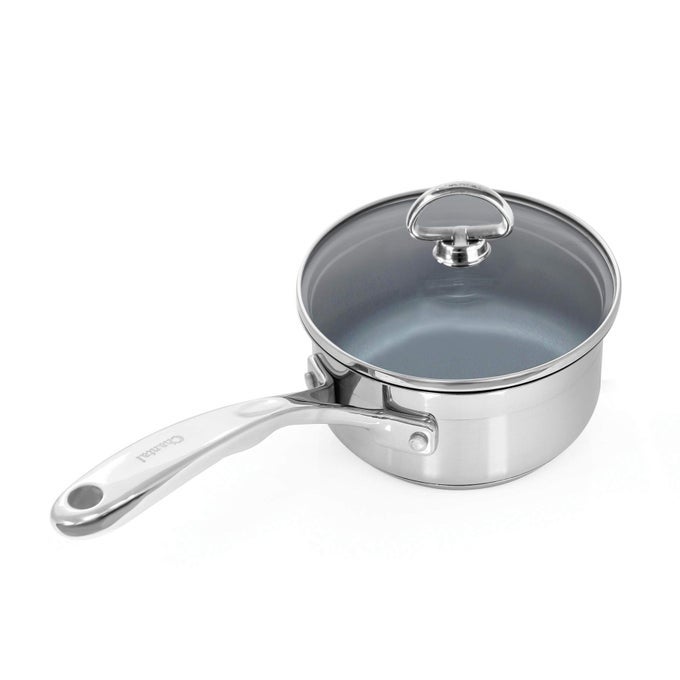 SLIN35140C INDUCTION 21 STEEL SAUCEPAN 1 QUART STAINLESS