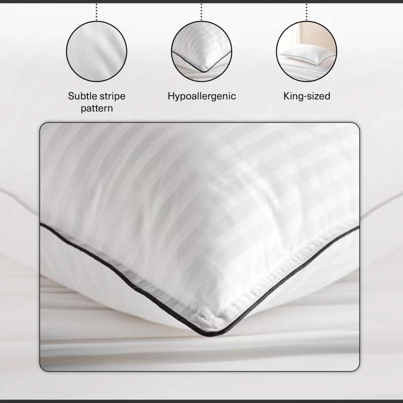 Pan Home Indulgence Anti Allergy King Pillow 50x90cm-White - 122MPE9900035 - Image 5