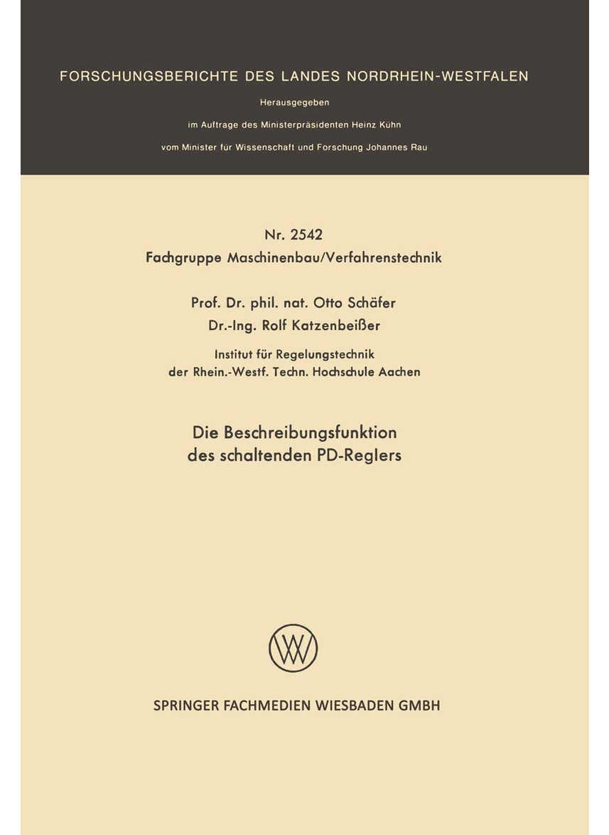Die Beschreibungsfunktion Des Schaltenden Pd-Reglers 
