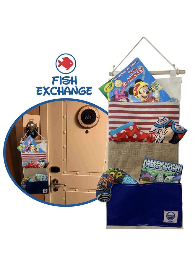 Cruise On Fish Extender Disney Cruise Gifts, 3-Pocket Hanging Organizer with Pockets, Fish Extender Hanger Fits Cabin Door, Ideal for Disney Cruise Line 2025 & 2026 - Image 5
