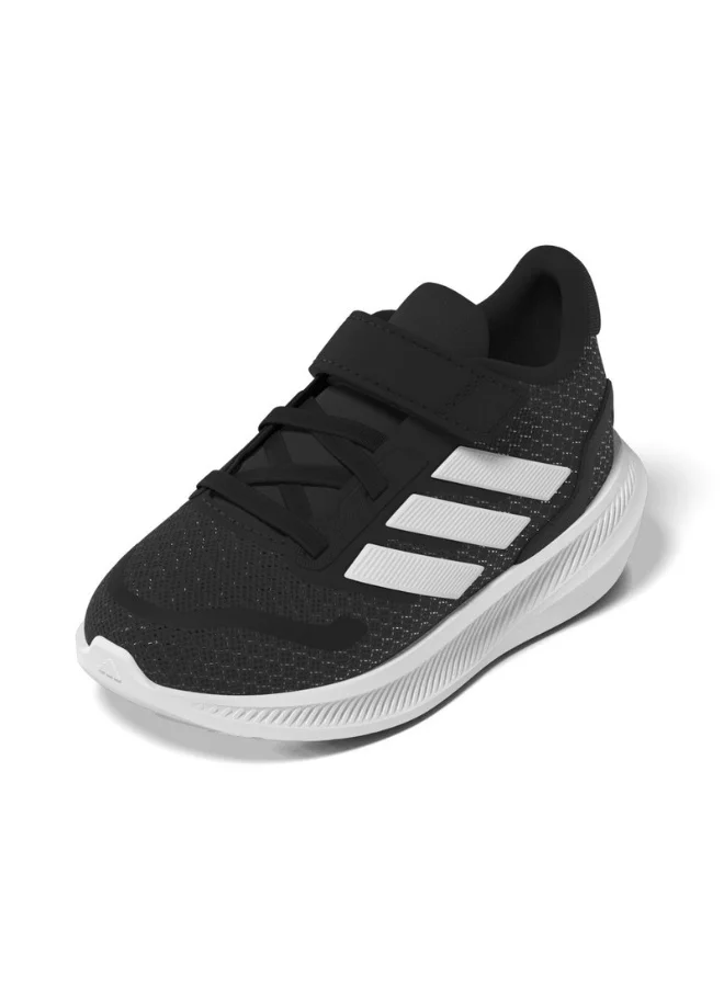 اديداس Adidas Runfalcon 5 El I Black Running Shoes For Infant 3K