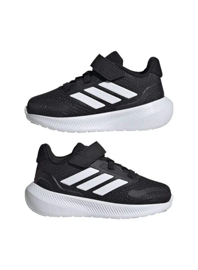 اديداس Adidas Runfalcon 5 El I Black Running Shoes For Infant 3K